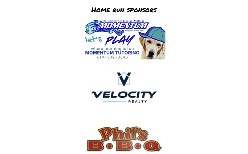 Home Run Sponsors